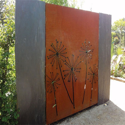 محصولات باغ فلزی با استحکام بالا صفحه نمایش حریم خصوصی Corten Steel Exquisite