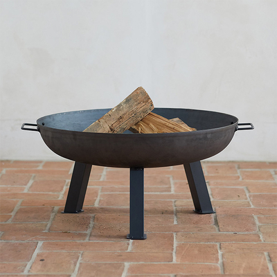 Corten Steel Fire Pit Rusty look در فضای باز دکوراسیون باغ کمپینگ