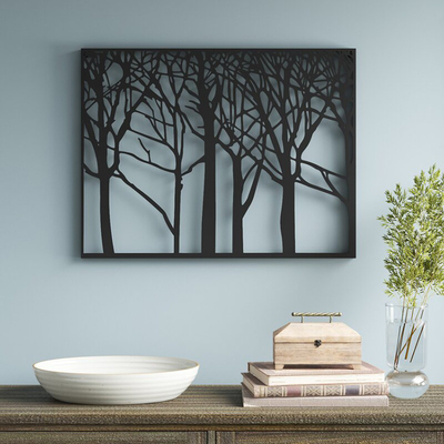 29x38 اینچ درخت زندگی اثر هنری برش لیزری فلز برای باغ