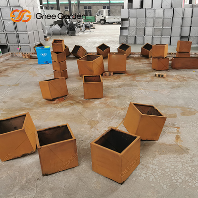 در فضای باز نقره ای آب و هوای فولادی کاشت مستطیلی بزرگ