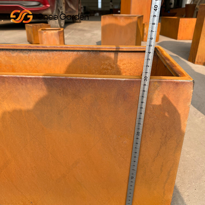 Outdoor Garden Planters Pots تولید کننده گلدان مستطیلی گل