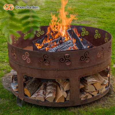 گودال آتش سوزی فشرده Bonfire Corten Steel 3 میلی متر برای لذت بردن از زندگی مقاوم در برابر آب و هوا