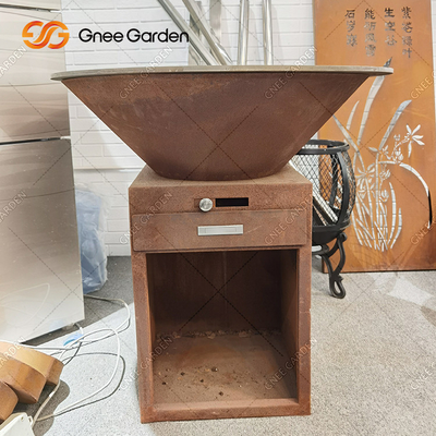 گودال باربیکیو ذغالی کورتن استیل Firepits با اندازه قابل تنظیم
