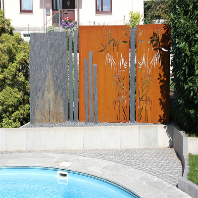 محصولات باغ فلزی تزئینی خانه صفحه نمایش های باغ Corten Steel High End