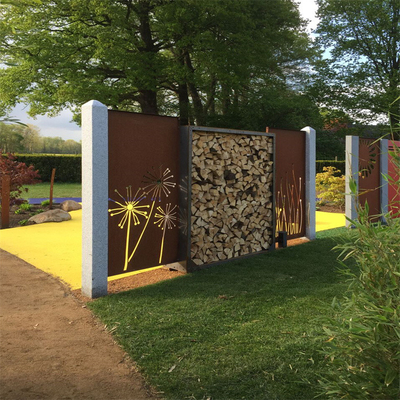 محصولات باغ فلزی با استحکام بالا صفحه نمایش حریم خصوصی Corten Steel Exquisite