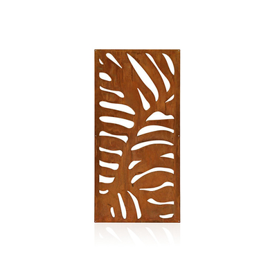 Weathering Steel Metal Garden Privacy Screen Room پارتیشن با ضخامت 3mm