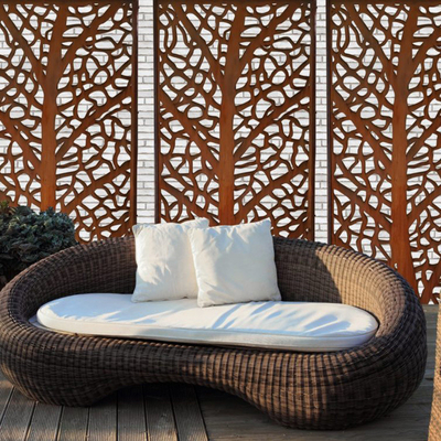 تقسیم کننده اتاق فلزی صفحه نمایش باغ فولادی OEM ODM Weathering