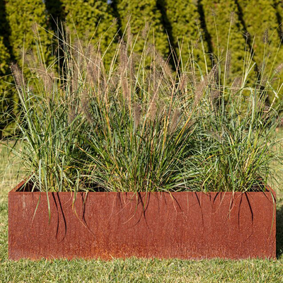 OEM ODM Corten Steel Raised Beds Metal Raised Vegetable bedds ضد خوردگی