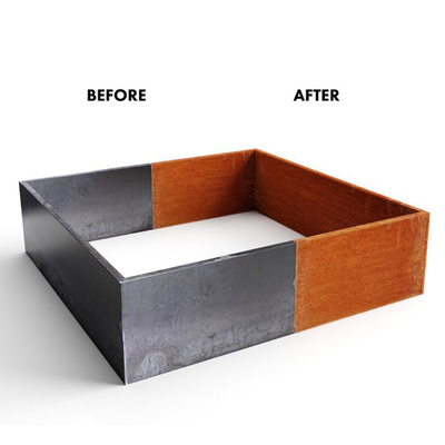 OEM ODM Corten Steel Raised Beds Metal Raised Vegetable bedds ضد خوردگی