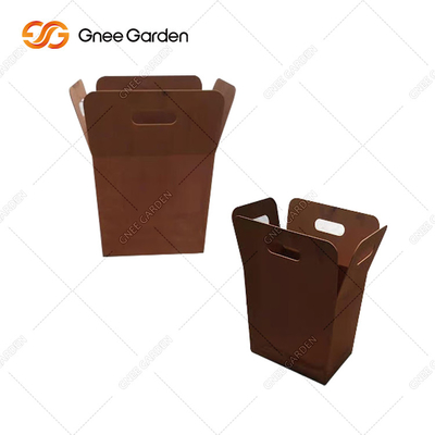 کاشت سطل فلزی بزرگ بدون زنگ زدگی برای سبک دکوراسیون باغبانی در فضای باز