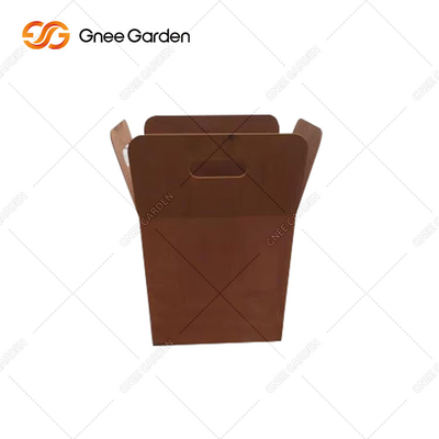 کاشت سطل فلزی بزرگ بدون زنگ زدگی برای سبک دکوراسیون باغبانی در فضای باز