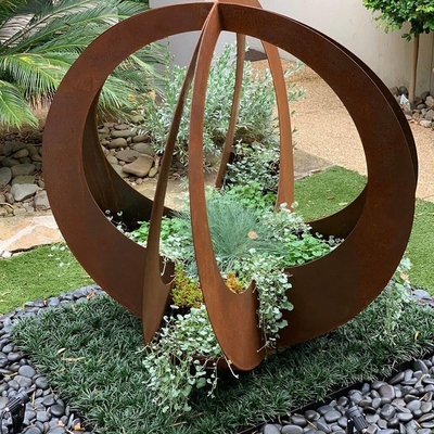 Gnee Garden Large Corten Steel Planters Decorative Outdoor