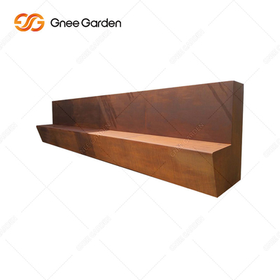 OEM ODM Welcome Rusty Red Outdoor Metal Furniture Metal Park