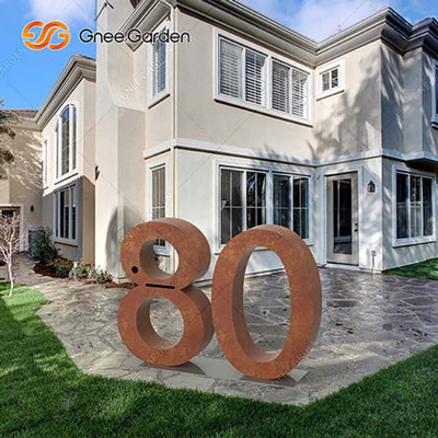 استاندارد ISO9001 جعبه نامه فولادی زنگ زده هندسی معاصر