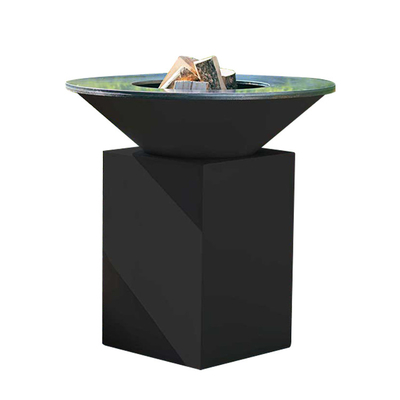 میز Tepanyaki پخت و پز در فضای باز Bbq Grill Weathering Steel For Garden