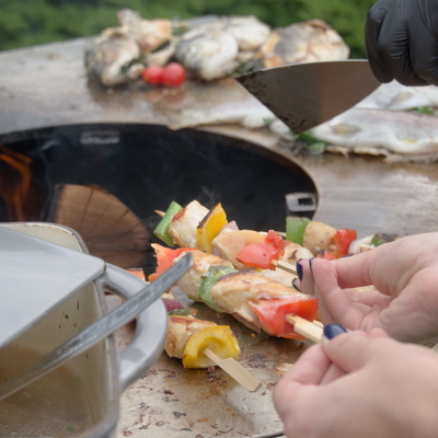 گودال آتش نشانی از قبل زنگ زده کورتن برای پخت و پز BBQ در فضای باز