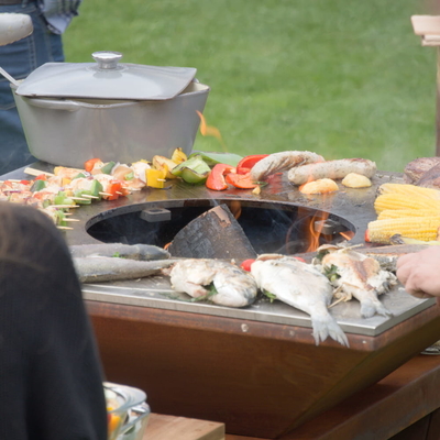 گودال آتش نشانی از قبل زنگ زده کورتن برای پخت و پز BBQ در فضای باز