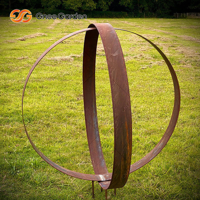 SGS Certified Rust Corten Steel Steel Rusty Metal Sculpture مناظر فضای باز