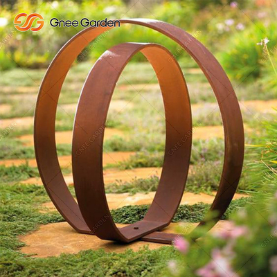 SGS Certified Rust Corten Steel Steel Rusty Metal Sculpture مناظر فضای باز