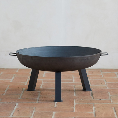 Corten Steel Fire Pit Rusty look در فضای باز دکوراسیون باغ کمپینگ