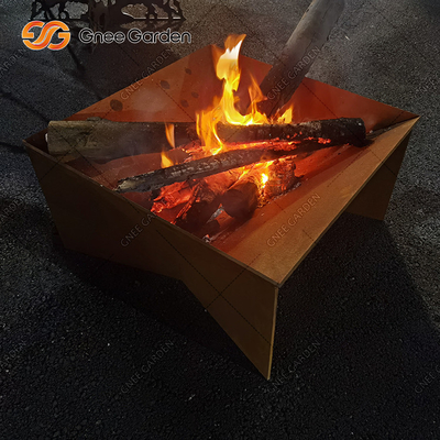 گاردن چوب سوز کورتن فولادی برای کمپینگ در حیاط خلوت