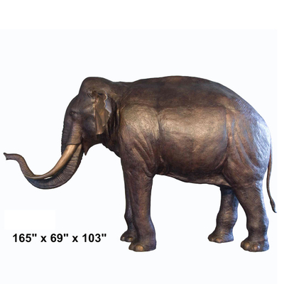 H120cm TUV تایید مجسمه برنزی در فضای باز عتیقه برای باغ