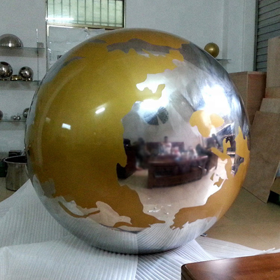 Gnee Garden صیقل خورده فلزی Sculpture Sculpture World Globe Handmade