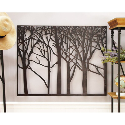 29x38 اینچ درخت زندگی اثر هنری برش لیزری فلز برای باغ