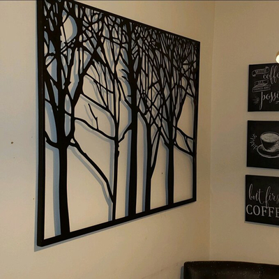 29x38 اینچ درخت زندگی اثر هنری برش لیزری فلز برای باغ